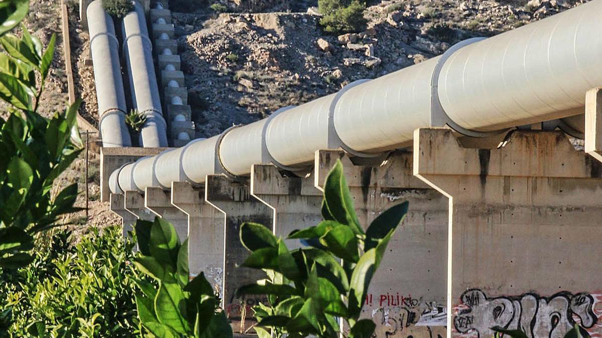 infraestructura del trasvase Tajo-Segura en la comarca de la Vega Baja.