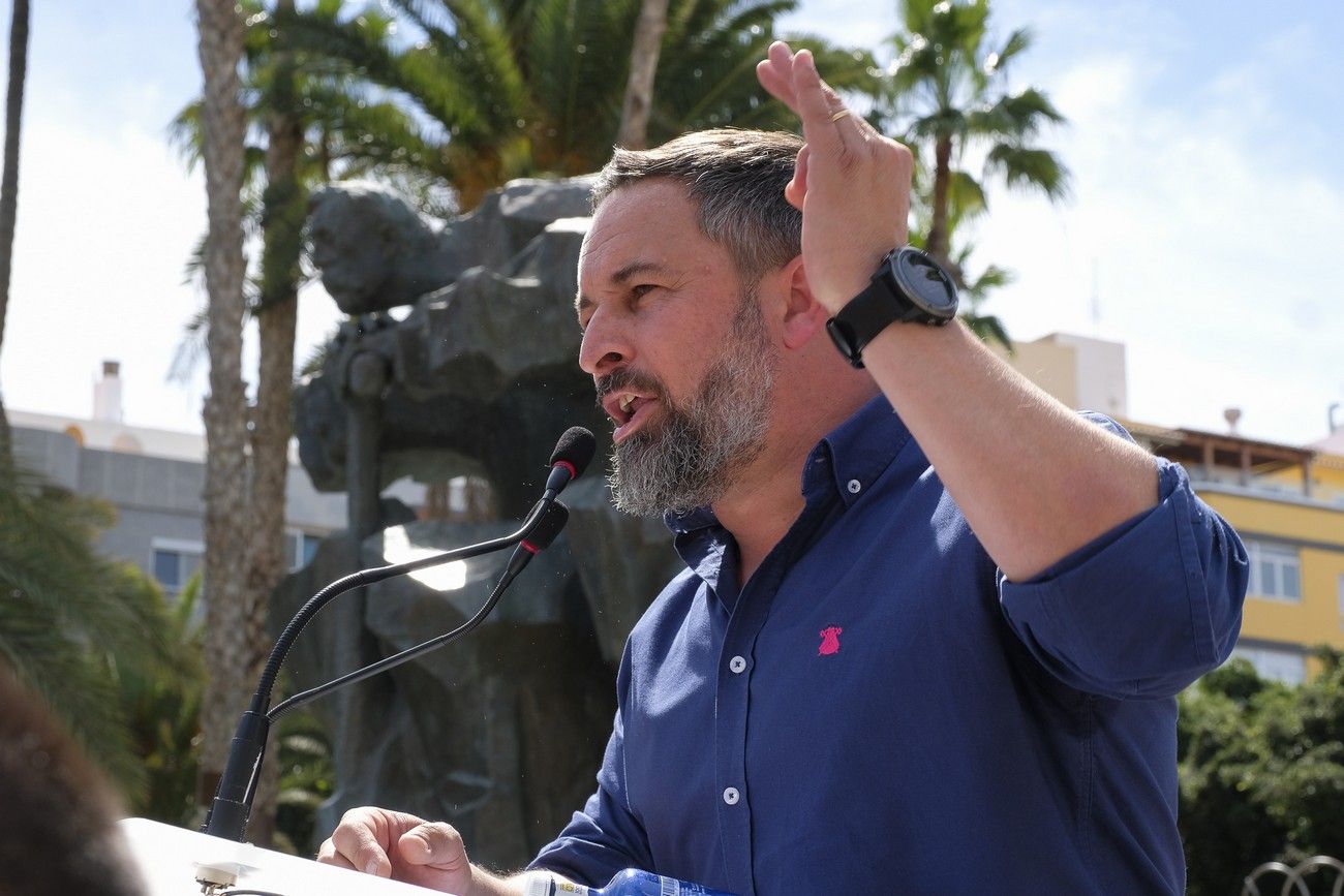 Mitin del presidente de VOX, Santiago Abascal, en Las Palmas de Gran Canaria