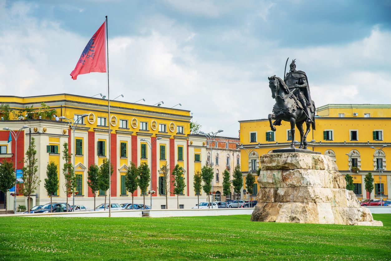 Plaza de Tiranac, capital de Albania