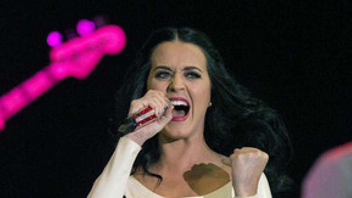 Katy Perry hizo campaña por Barack Obama en un concierto en Las Vegas el 24 octubre 2012
