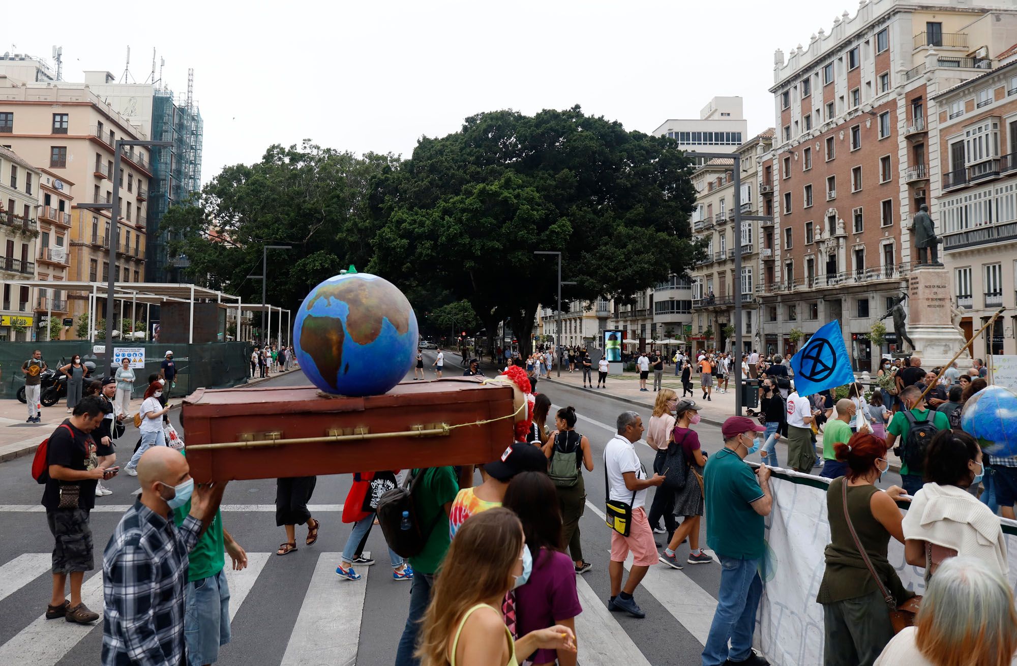 Manifestación 'Juicio por el clima' por las calles de Málaga