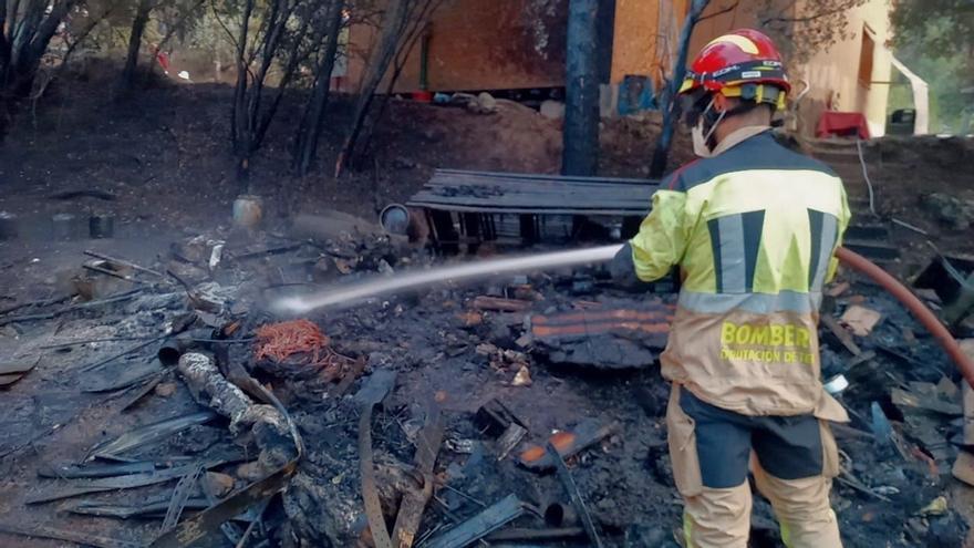 Sofocado un incendio en un retiro budista cerca de Monroyo