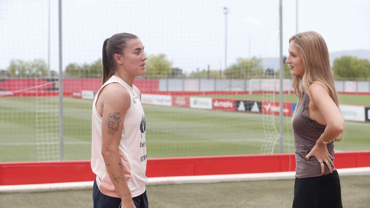 Patri Guijarro durante la entrevista con SPORT en Mallorca