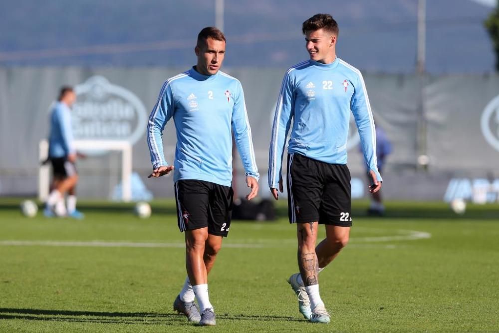 El Celta entrena a puerta abierta tras vencer al Athletic