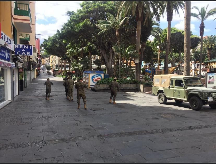 Controlmilitares y Policía en Puerto de la Cruz