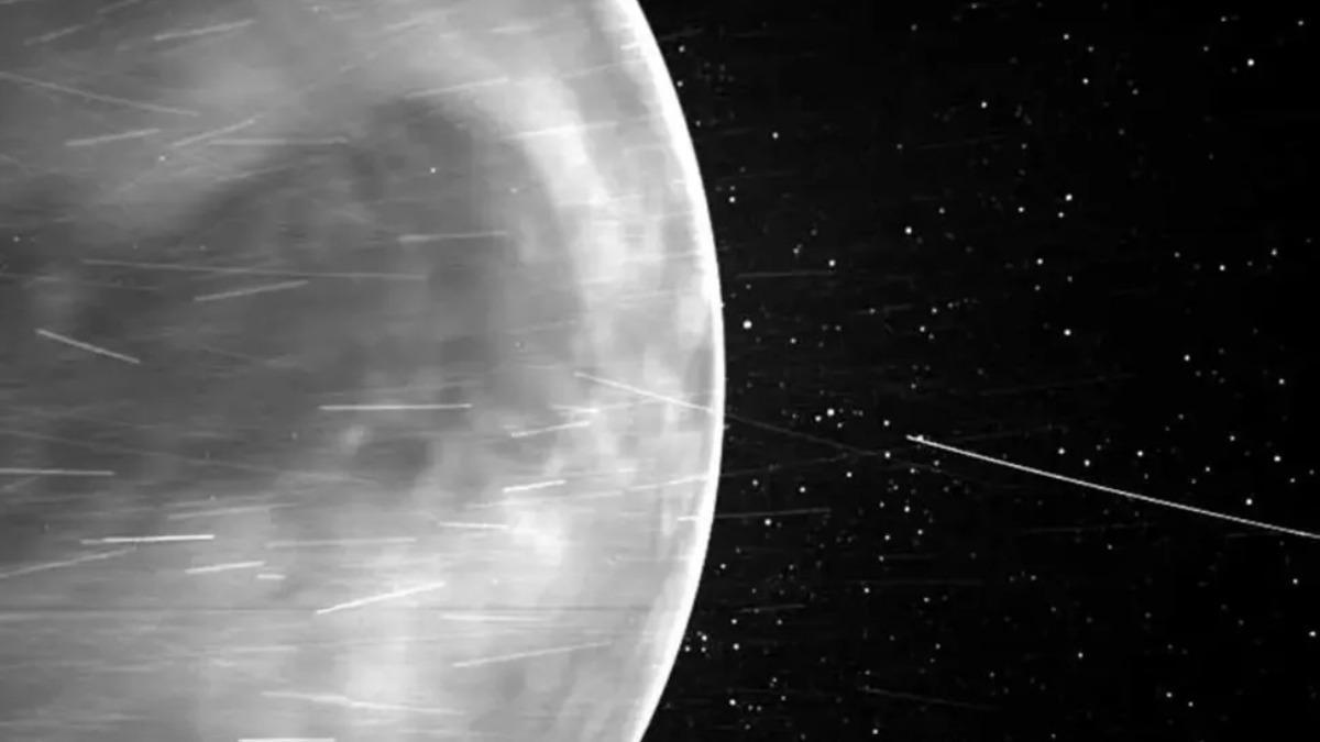 Al menos 20 asteroides coorbitales se ubican alrededor de Venus. La imagen fue tomada por la Sonda Solar Parker en 2021.