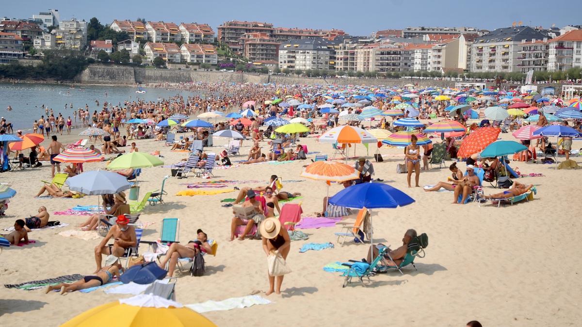 Playa de Silgar, en Sanxenxo