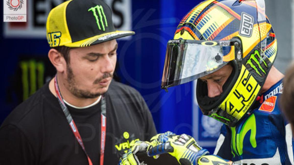 Valentino Rossi, con Uccio