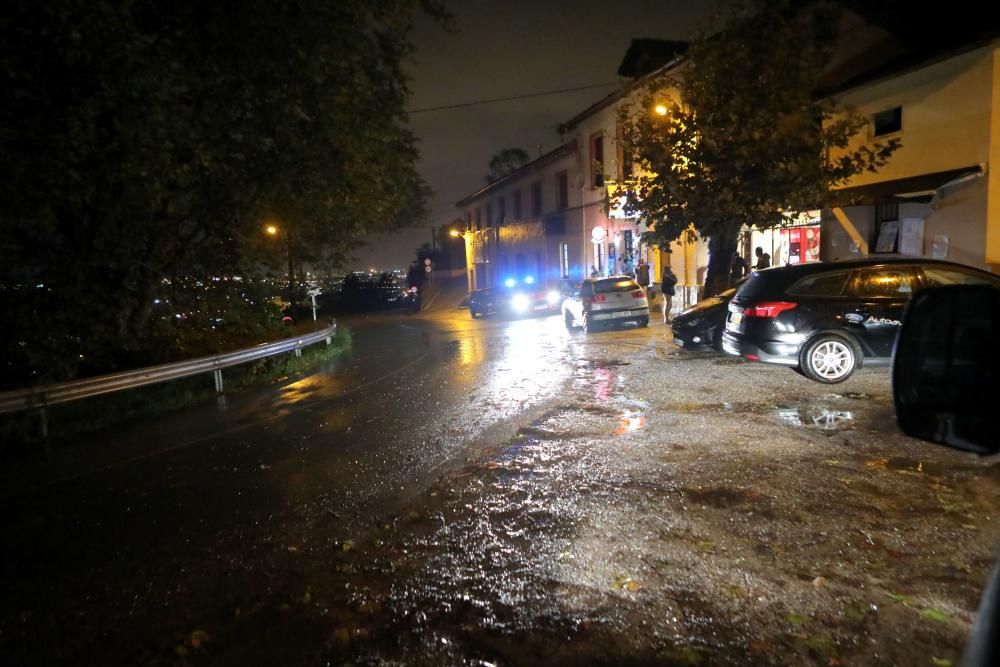 Control policial en Gijón a las carreras ilegales