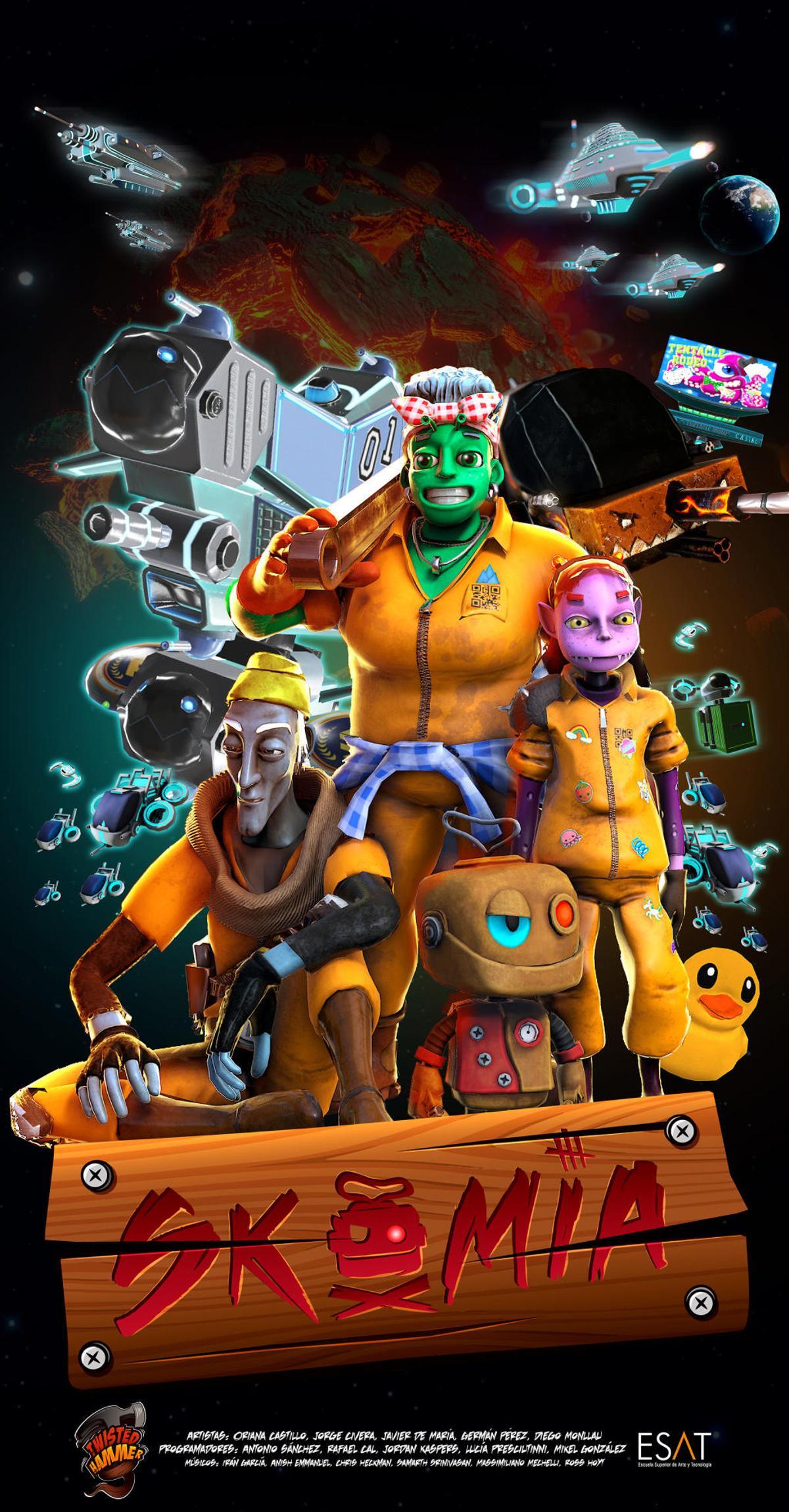 Skomia es uno de los 4 juegos desarrollados por alumnos de la ESAT