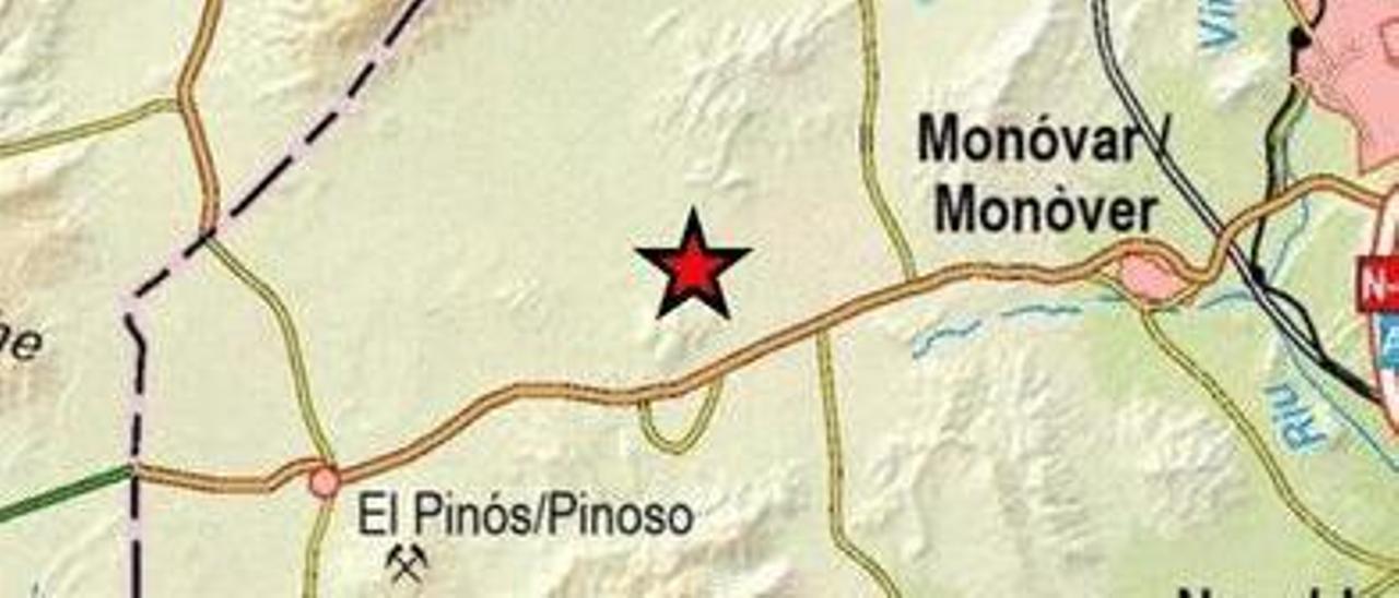 Terremoto entre Pinoso y Monóvar de 2,2 grados - Información