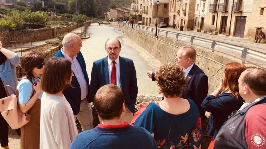 Lambán compromete ayudas a los municipios afectados por las últimas tormentas