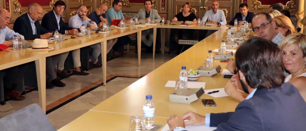 La reunión con los secretarios generales de patronales sectoriales.