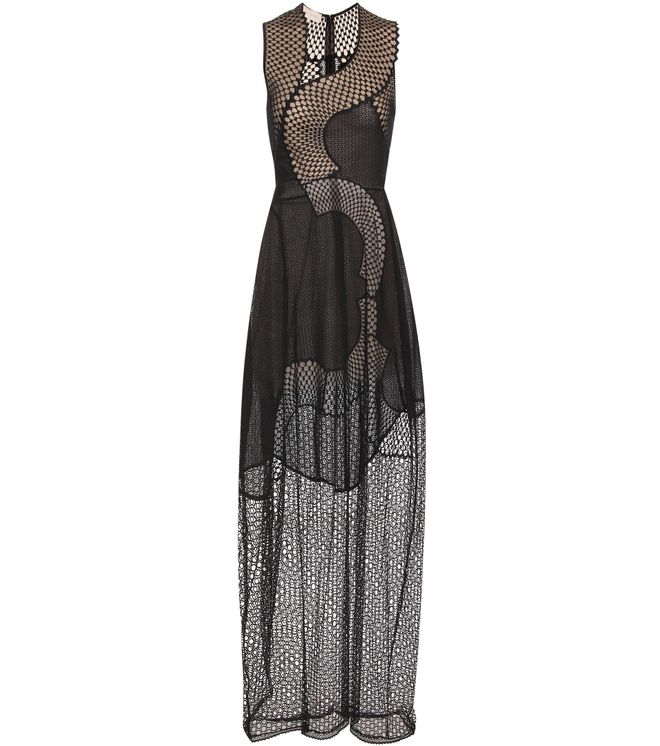 Vestido largo semitransparente, Stella McCartney