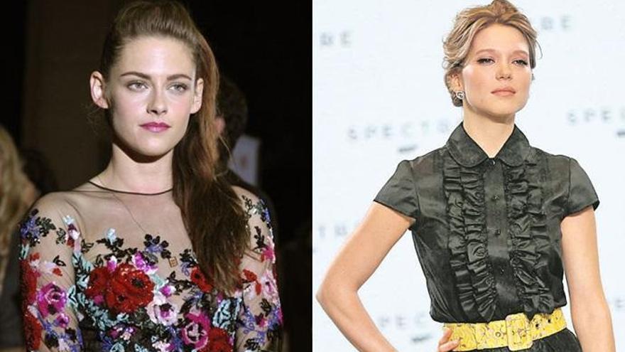 Las actrices Kristen Stewart y Léa Seydoux.