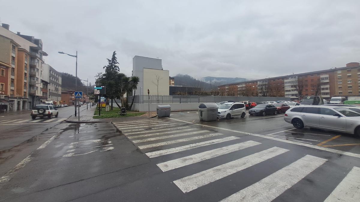 El entorno vial del nuevo cuartel de la Guardia Civil de Mieres.