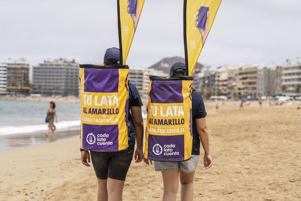 Campaña de reciclaje por Semana Santa 'Cada lata cuenta'.