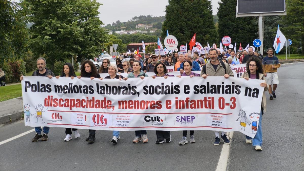 Protesta de educación 0-3, menores y discapacidad