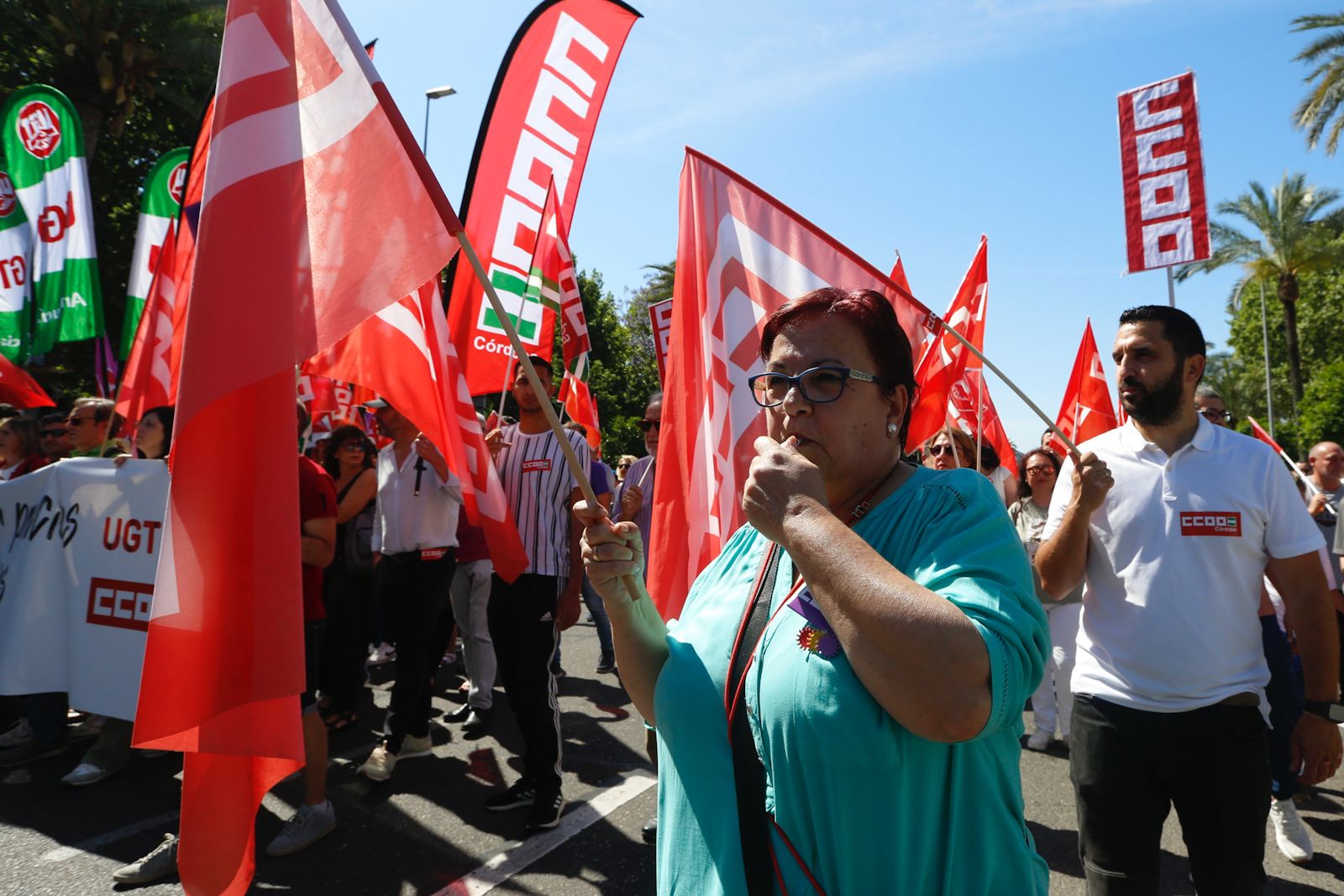 Manifestación por el Primero de Mayo en Córdoba