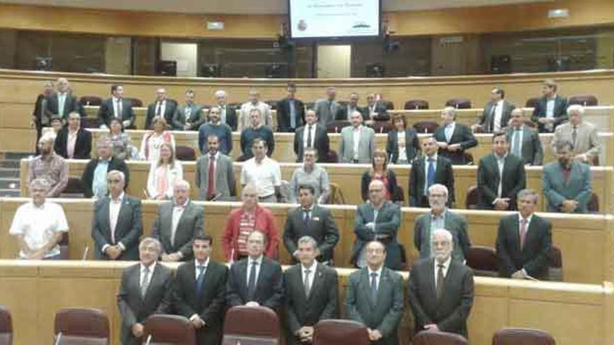 Acto de presentación ayer, en Madrid, de la Asociación de Municipios de Montaña.