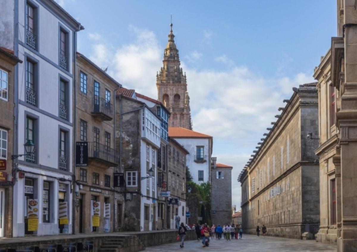 Viviendas en el centro de Santiago de Compostela.