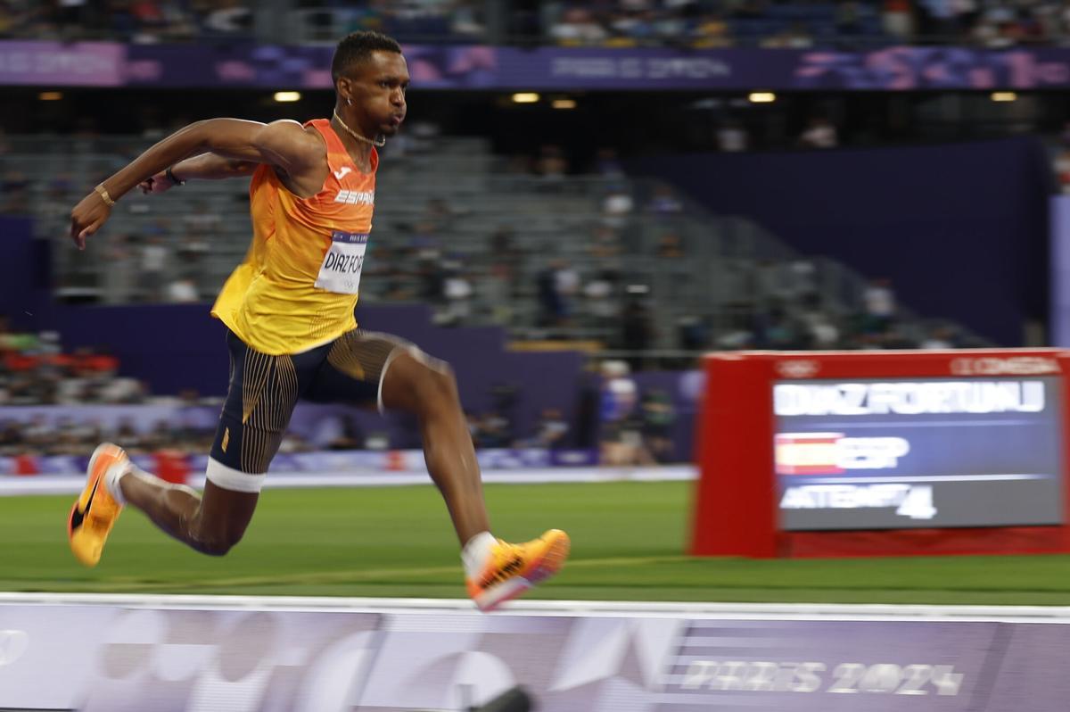 Jordan Díaz, en una competición