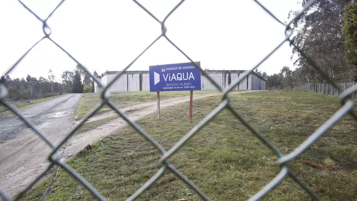Depósito de Viaqua no lugar de Vilares