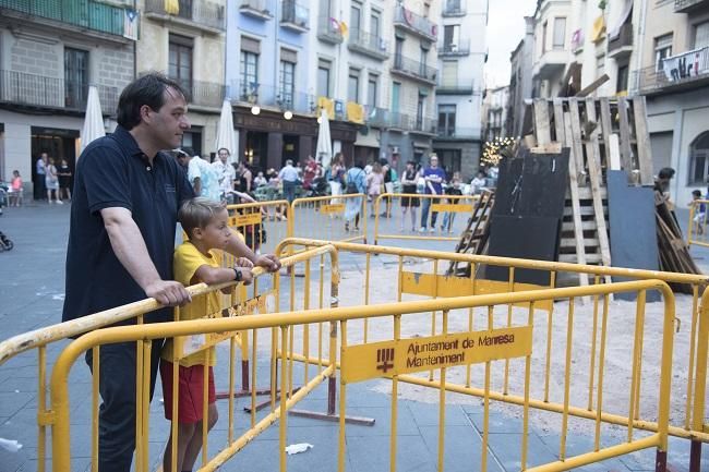 Revetlla Sense Petards a la plaça Major de Manresa