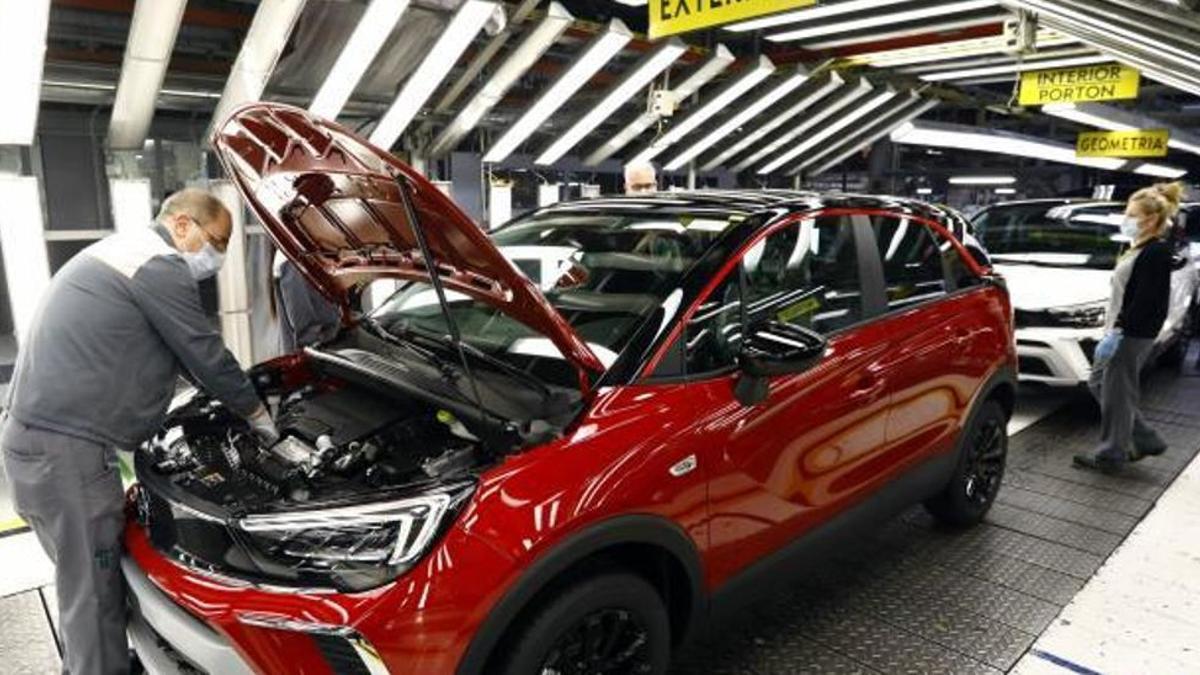 La planta automovilística de Stellantis (PSA/Opel) en Figueruelas, en la que trabajan más de 5.000 personas.