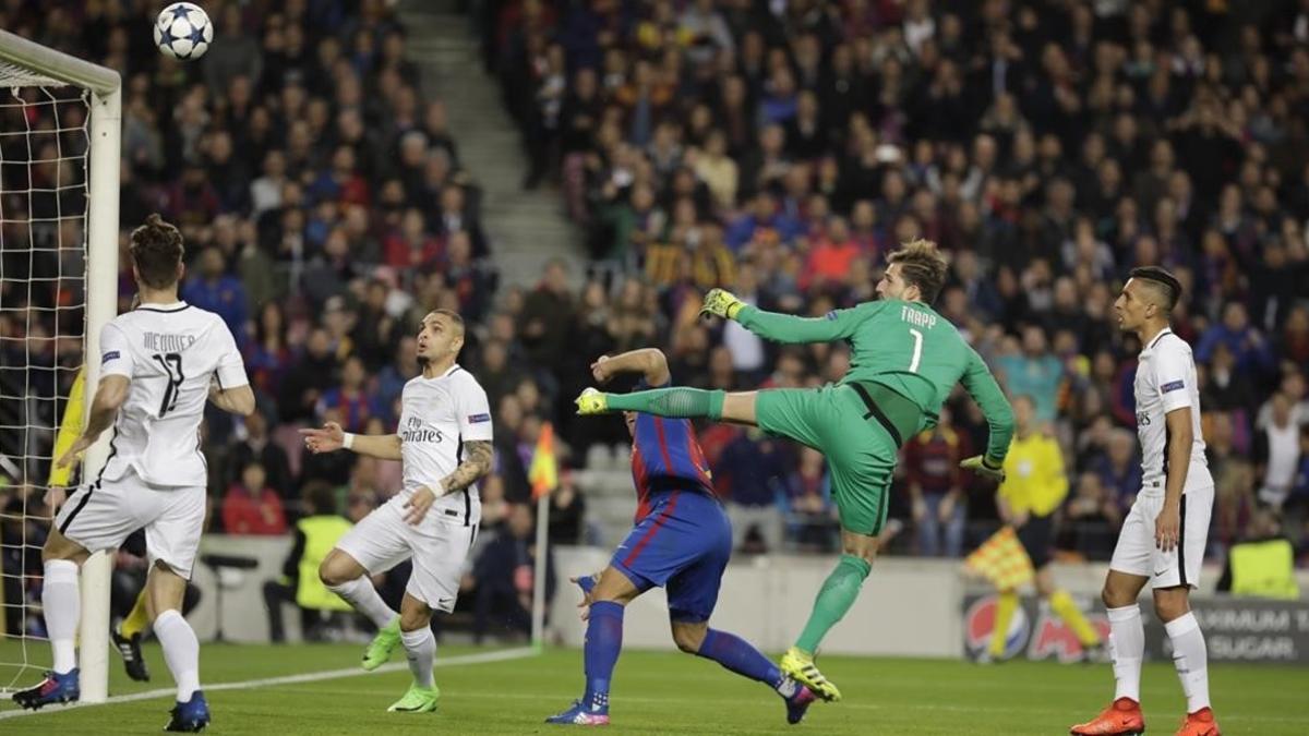 El gol inicial de Luis Suarez.