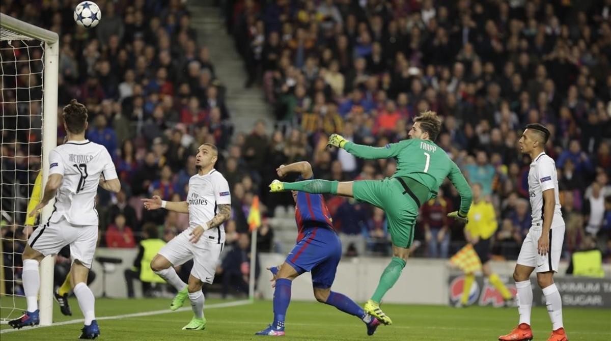 El gol inicial de Luis Suarez.