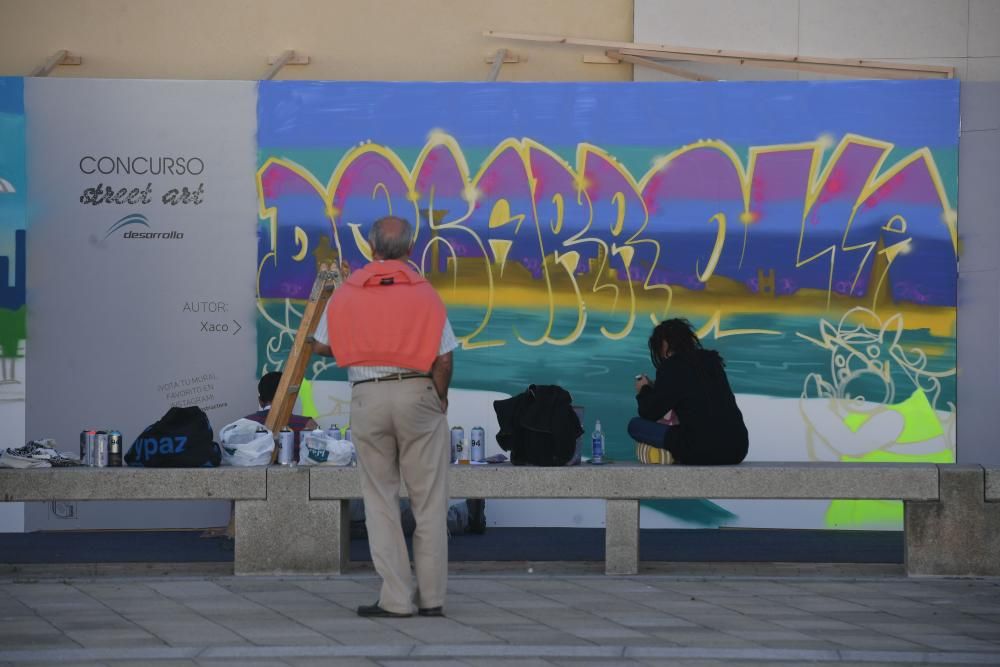 Encuentro de grafiteros en la Plaza de Tabacos