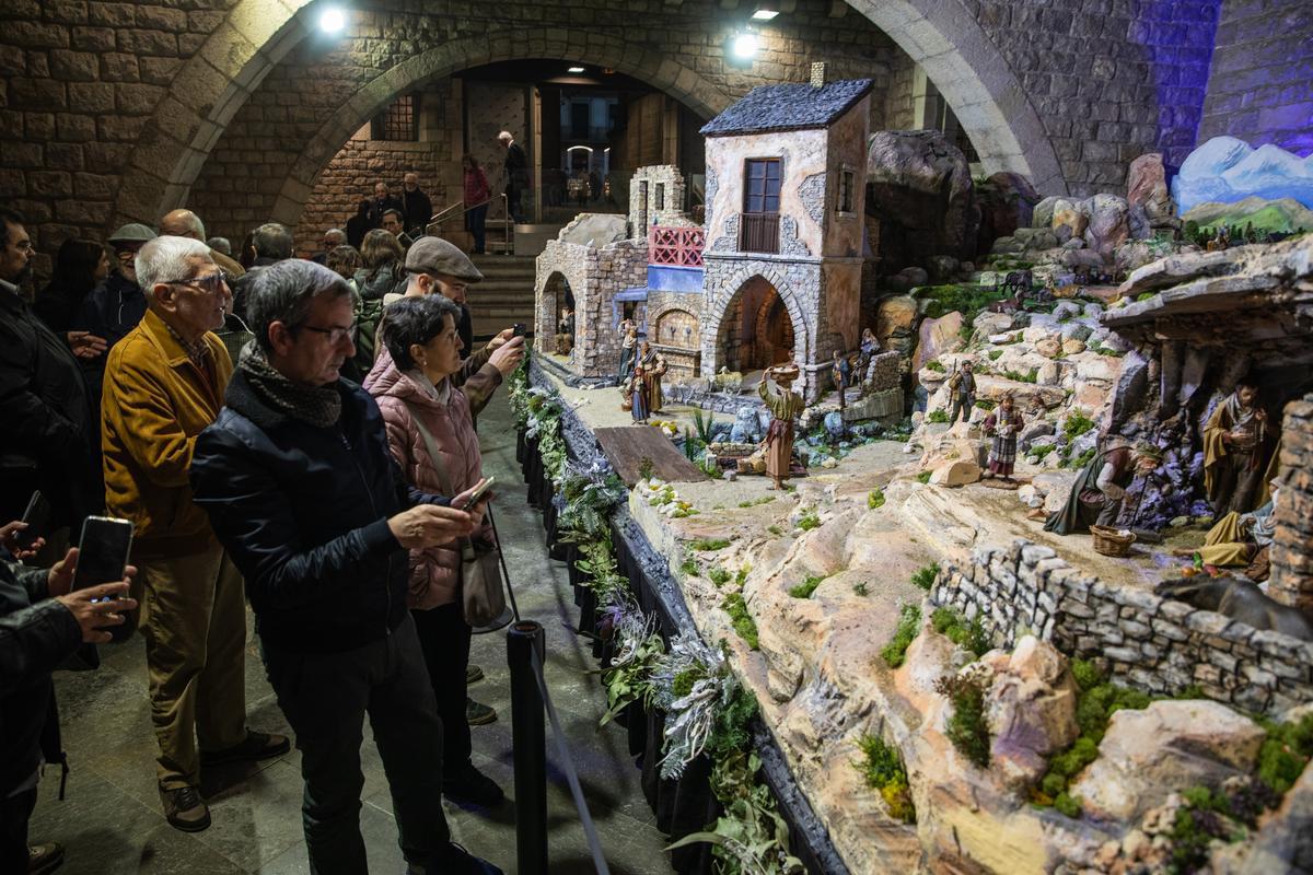 Presentación del pesebre tradicional de Barcelona, en el Museu Marès