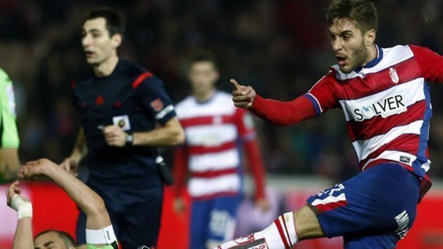 Rubén Rochina, en su etapa en el Granada CF.