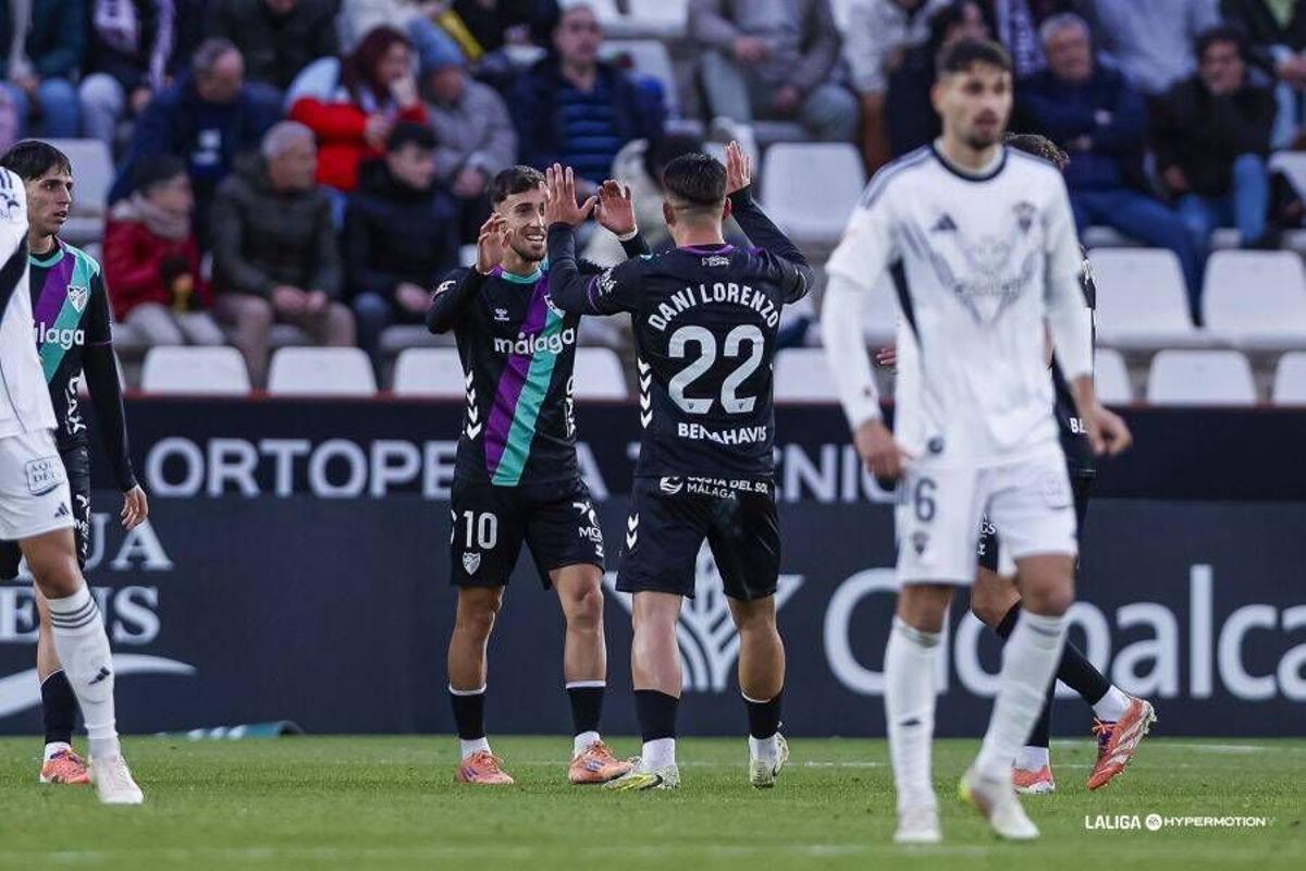 Partido disputado entre el Albacete y el Málaga CF