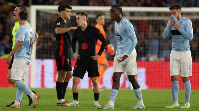 Casadó se disculpa tras el empate del Barça ante el Celta: «No tomé la decisión correcta»