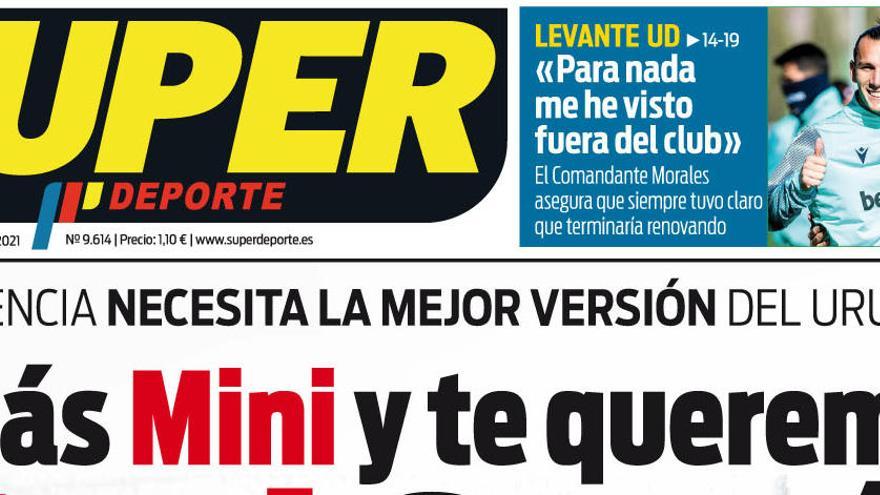 La portada de SUPER del martes