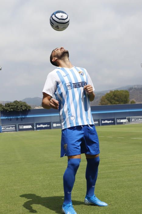 El Málaga CF presenta a Sadiku , González, y Benkhemassa