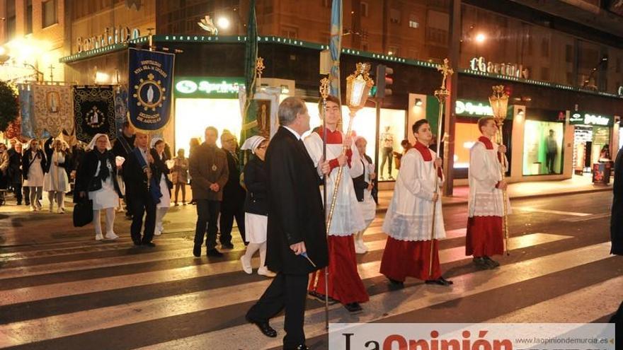 Procesión de la Virgen de Lourdes en Murcia