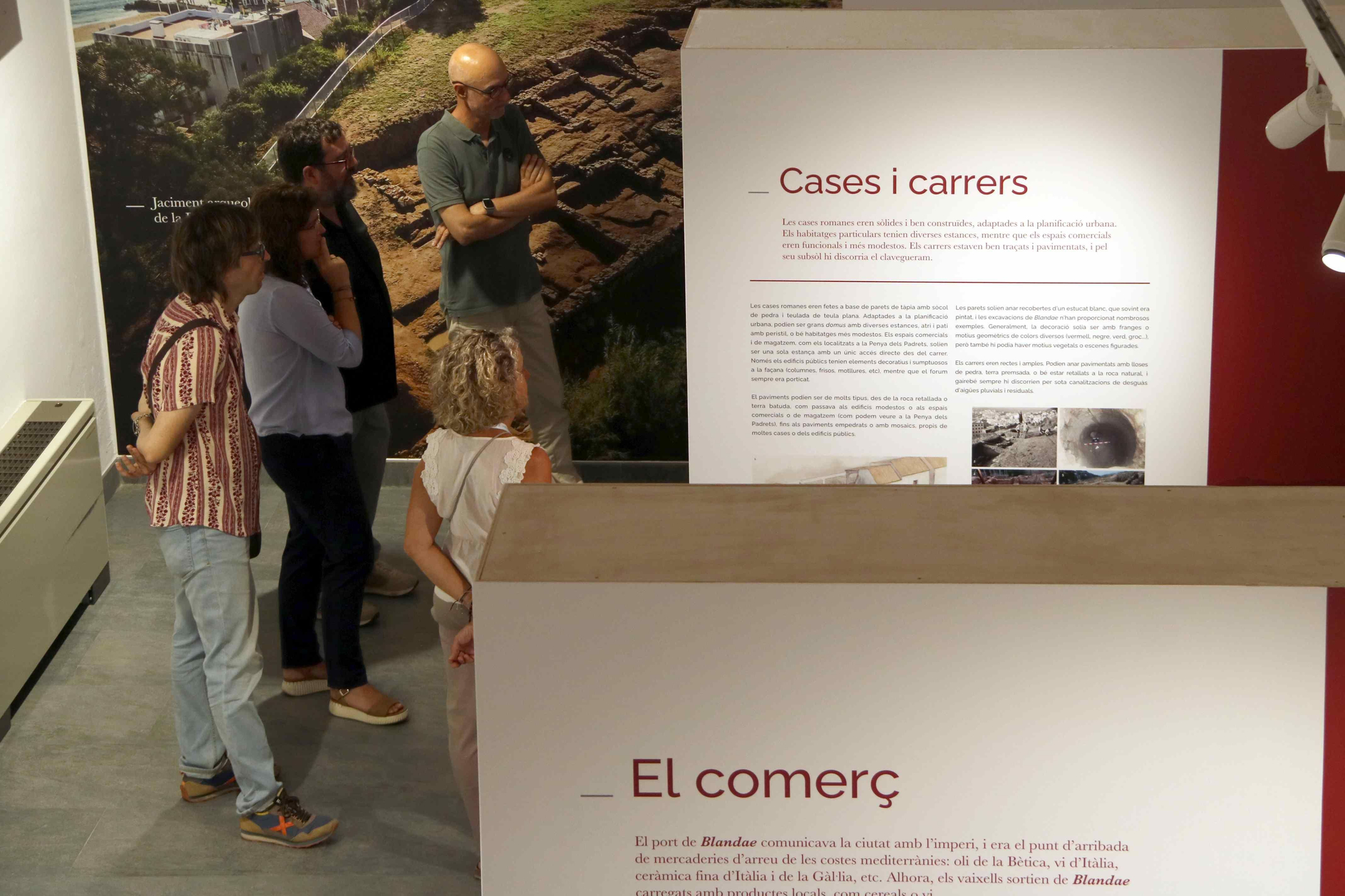 Les fotos del museu sobre el llegat romà de Blanes