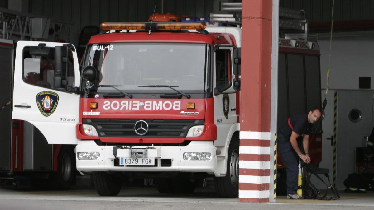 Parque de bomberos del Morrazo. // G. Núñez