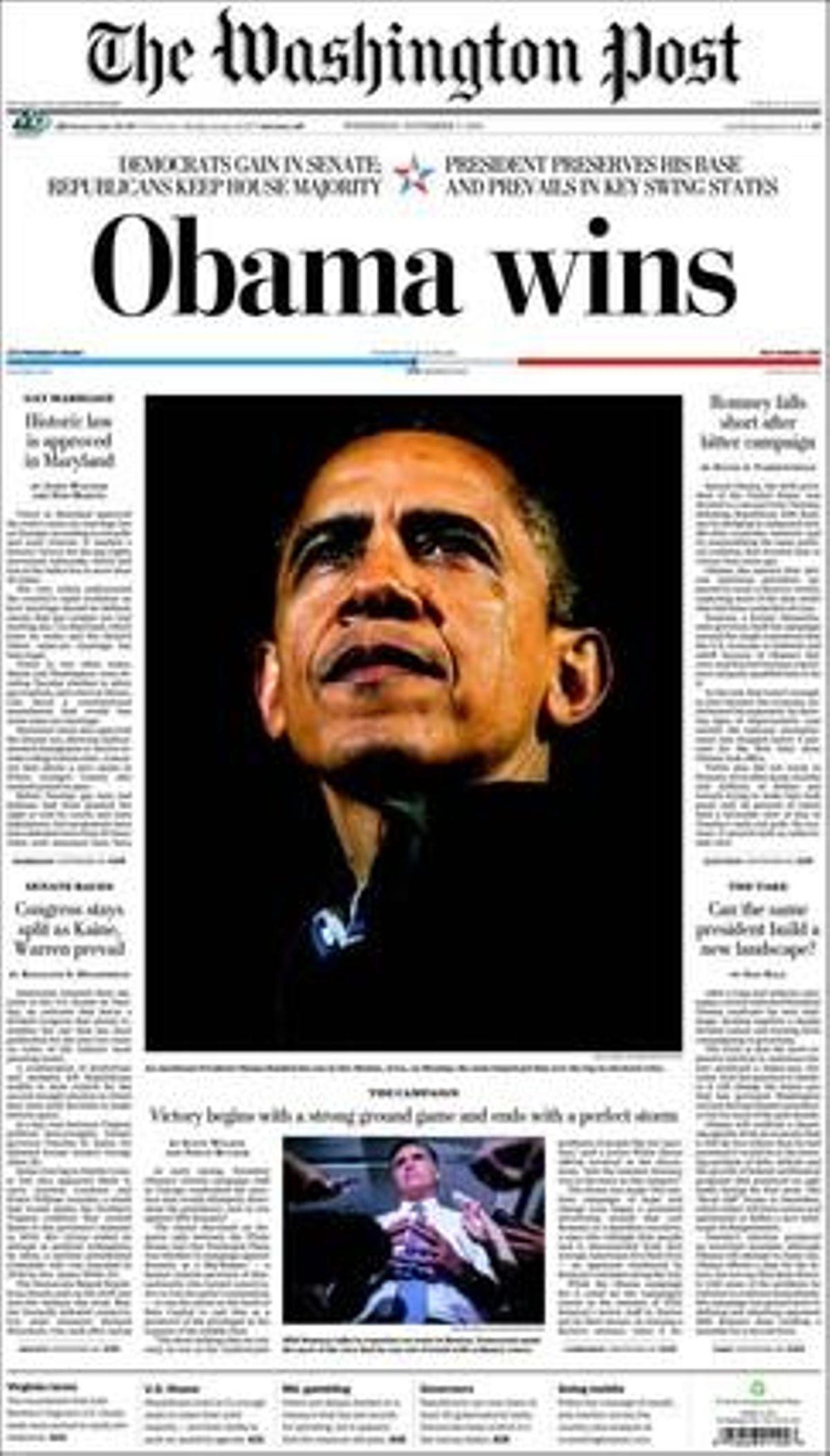 La portada de ’The Washington Post’. La portada de ’The Washington Post’.