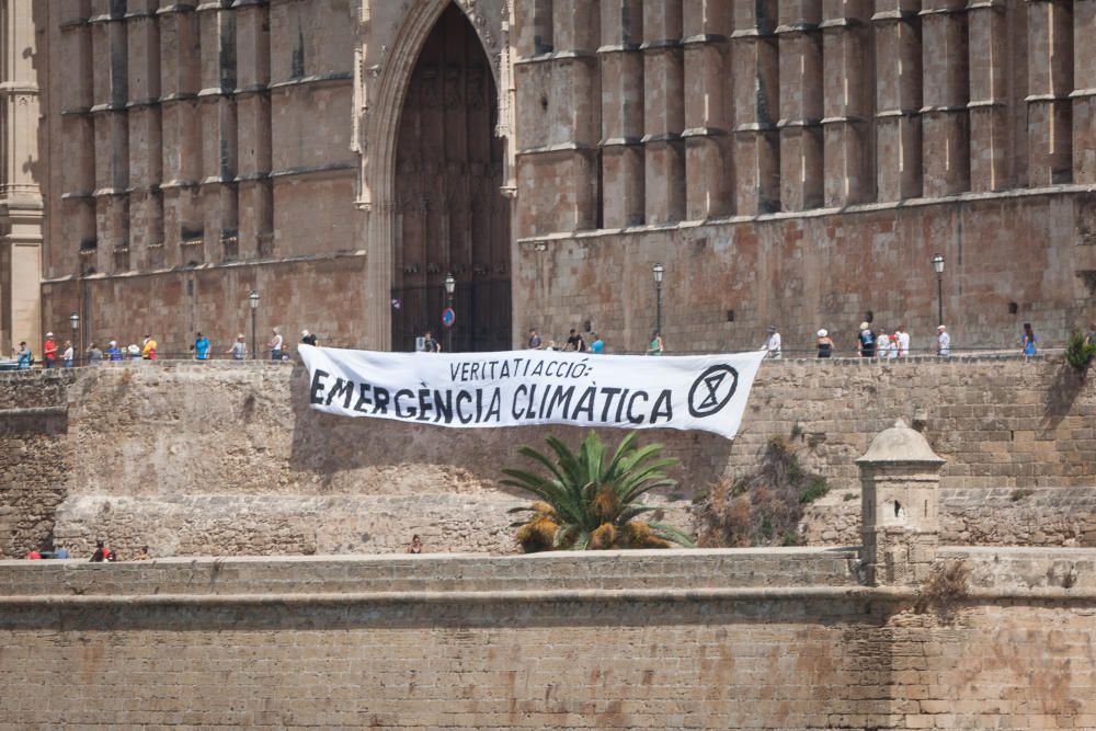 Corte de carretera en Palma contra el cambio climático