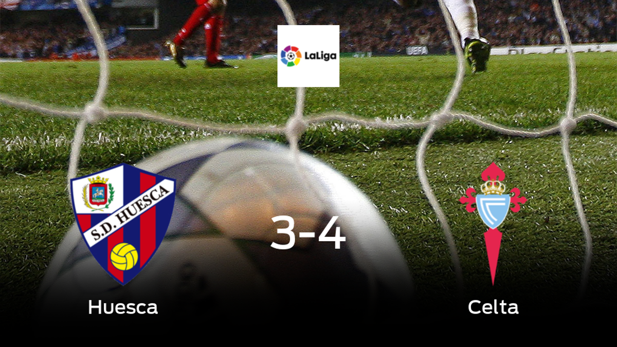 El Celta gana en El Alcoraz al Huesca (3-4)