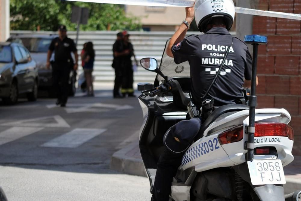 Susto al arder una casa  de Patiño