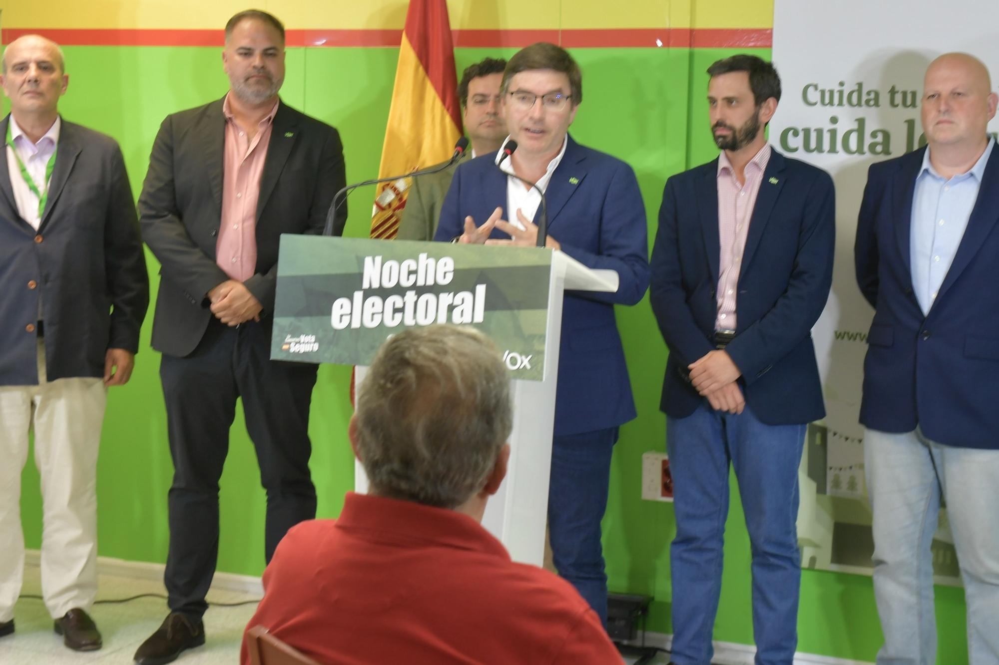 Noche electoral en la sede de Vox