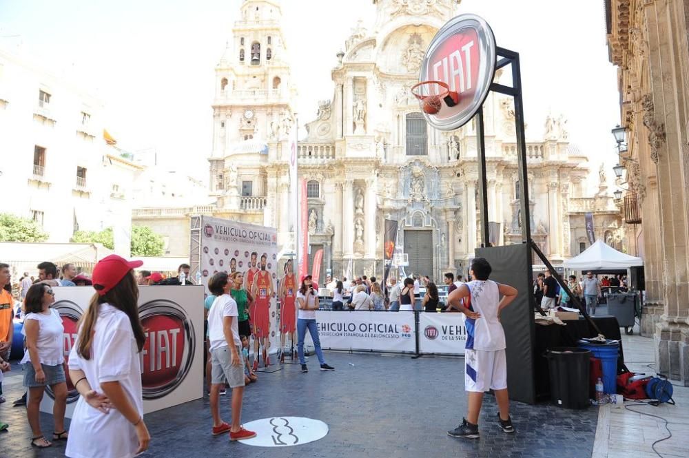 Baloncesto 3x3 en la Plaza Belluga