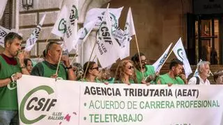Poca incidencia del paro de los funcionarios de Hacienda de Mallorca