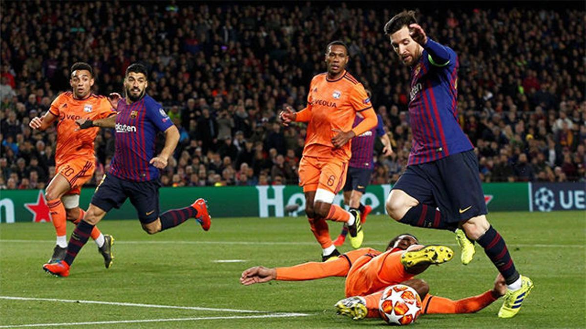 Messi disfrazó a Denayer de Boateng para anotar el mejor gol de la noche