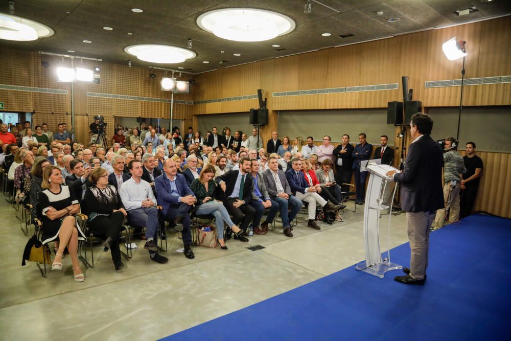 Pablo Casado en su mitin de campaña celebrado en Palma